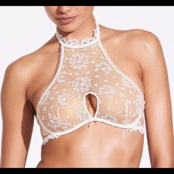 Victoria's Secret Other - Victoria’s Secret high neck keyhole Lace Bra